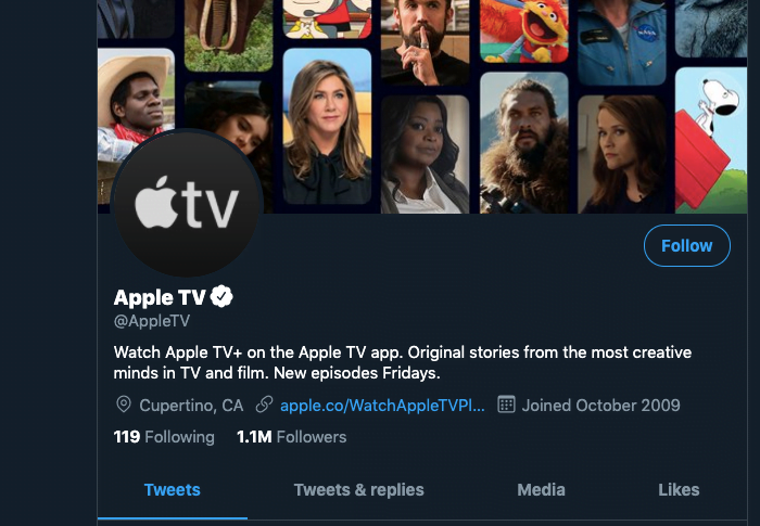 Apple TV Twitter strategy 