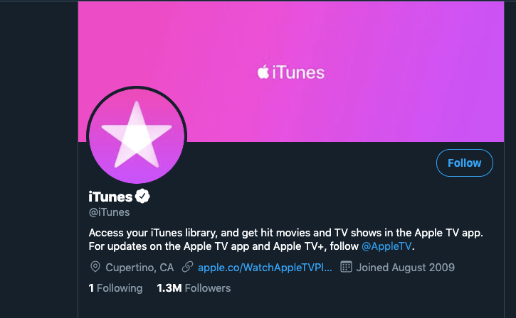 Itunes twitter strategy