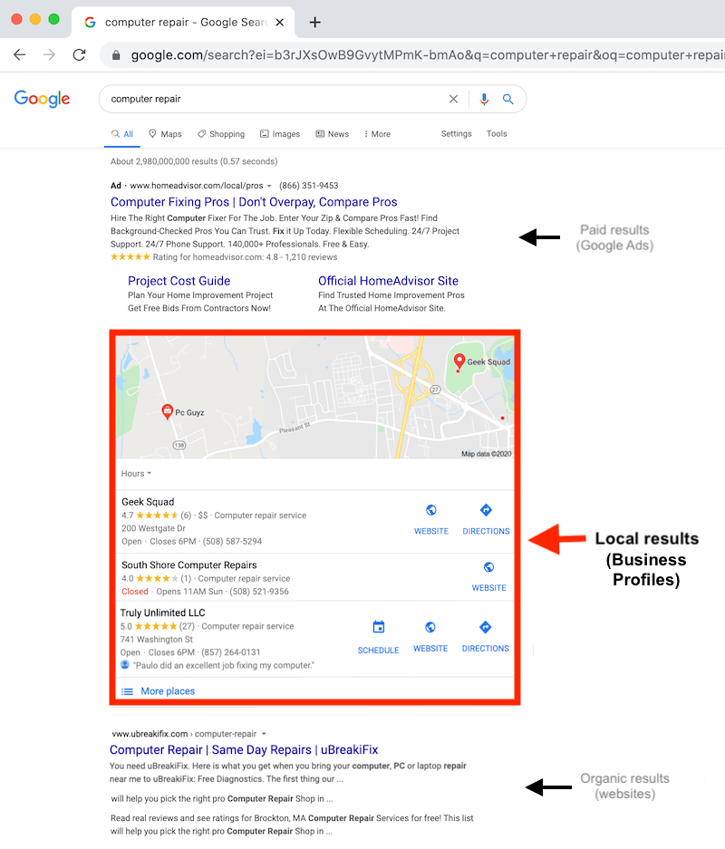 Google my business detailed