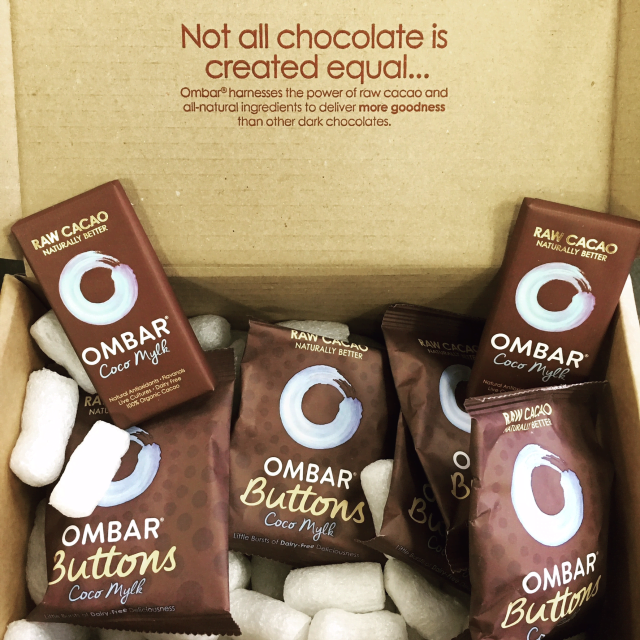 ombar chocolate organic product ad