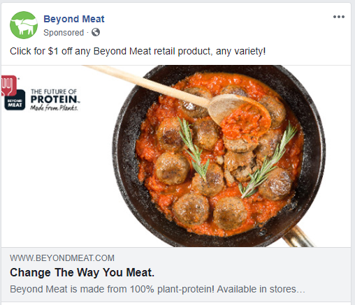 meatless products advertising