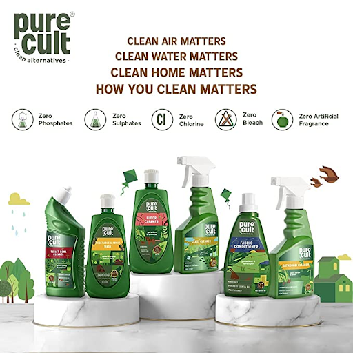 Green cleaning product samples